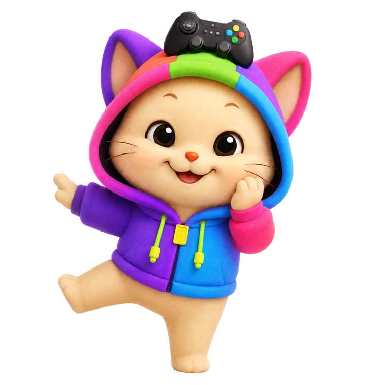 Kiwi gamer bailando alegremente