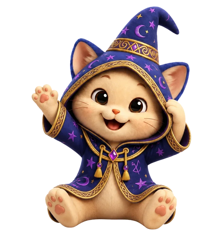 Kiwi vestido de mago acompaña la rutina de cuentos antes de dormir