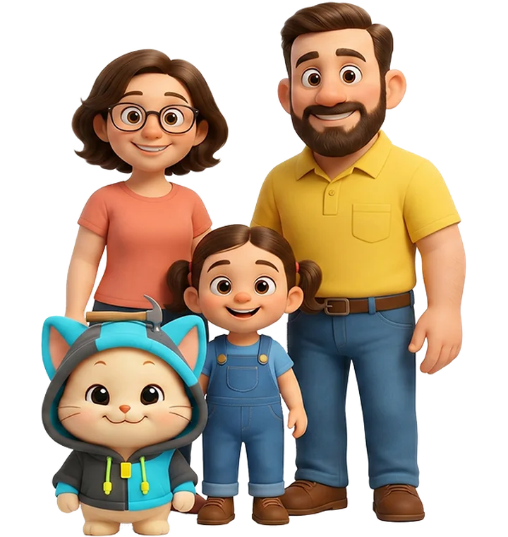 Kiwi y su familia