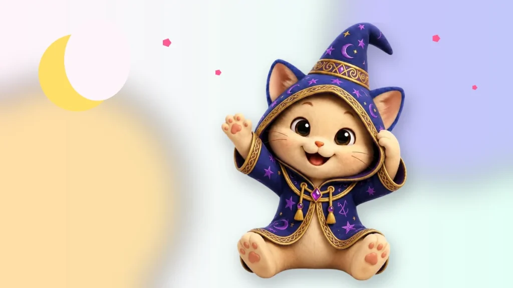 Kiwi vestido de mago presenta cuentos infantiles cortos para dormir