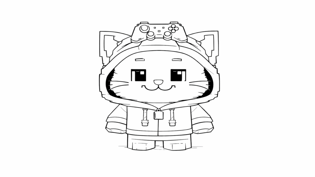 Gamer Kiwi in the Pixel World coloring page for kids